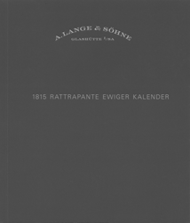 1815 Rattrapante Ewiger Kalender, 10-2013, 128 Seiten